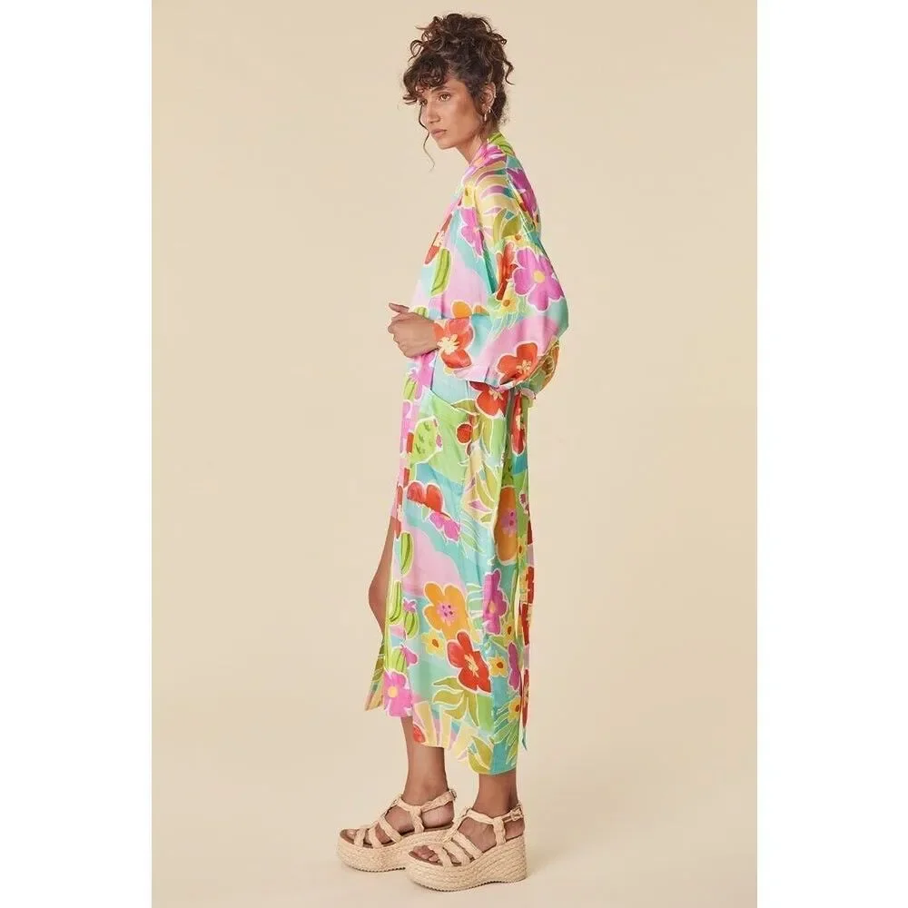 NWT Spell Margi Hour Maxi Robe Tutti Fruiti Size, M/L_3